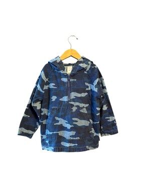 Bonds Blue Camo Half-Zip Hoodie